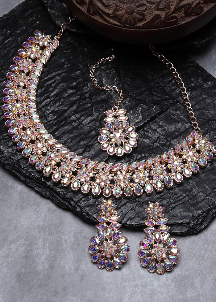 Multicolor Alloy Glossy Jewellery Set