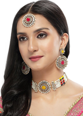 Multicolor Alloy Glossy Jewellery Set