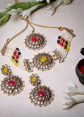 Multicolor Alloy Glossy Jewellery Set