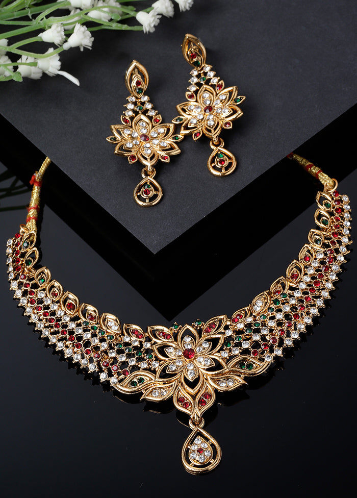 Multicolor Alloy Glossy Jewellery Set