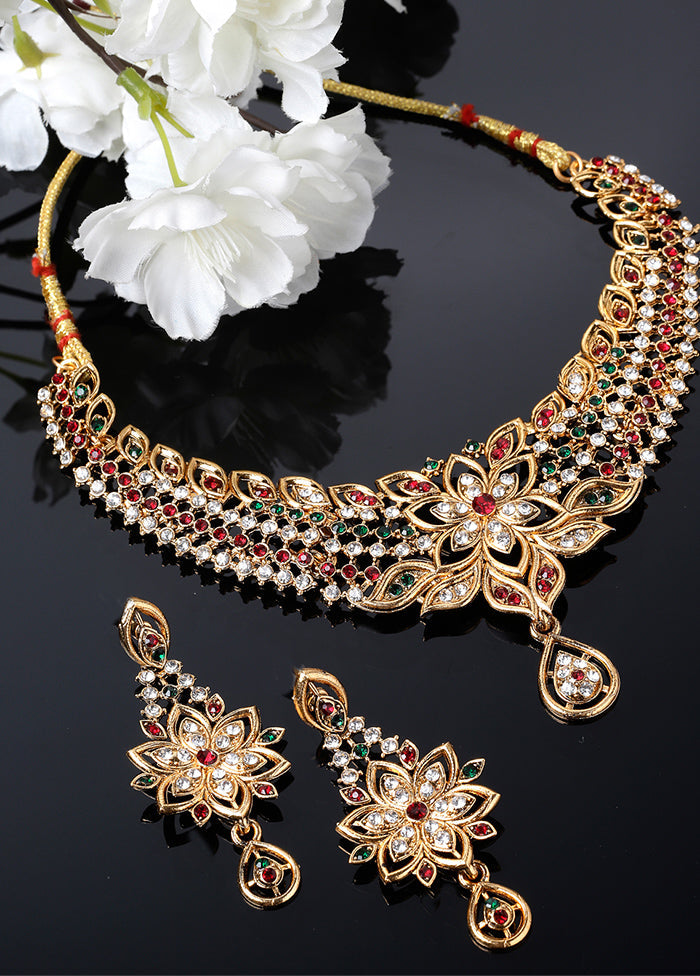 Multicolor Alloy Glossy Jewellery Set