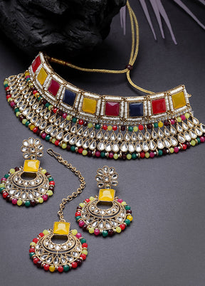 Multicolor Alloy Glossy Jewellery Set