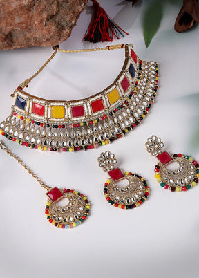 Multicolor Alloy Glossy Jewellery Set