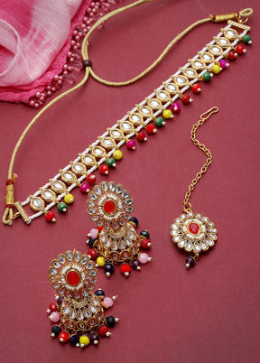 Multicolor Alloy Glossy Jewellery Set