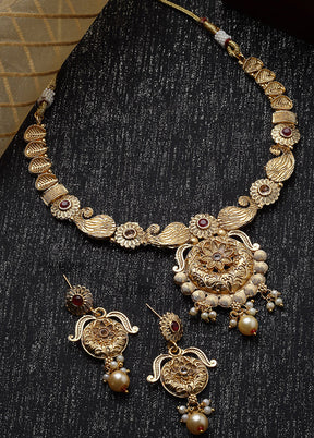 Multicolor Copper Glossy Jewellery Set