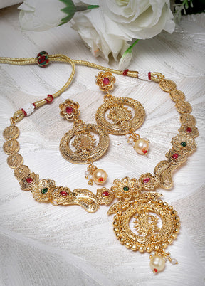 Multicolor Copper Glossy Jewellery Set