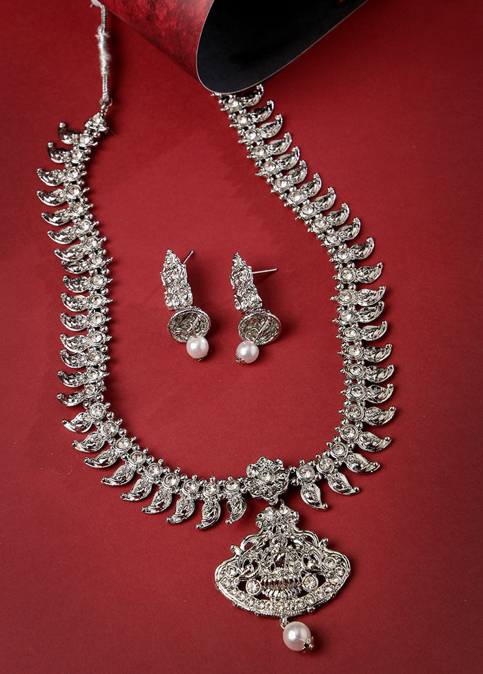 Silver Alloy Glossy Jewellery Set