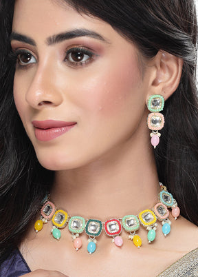 Multicolor Alloy Glossy Jewellery Set