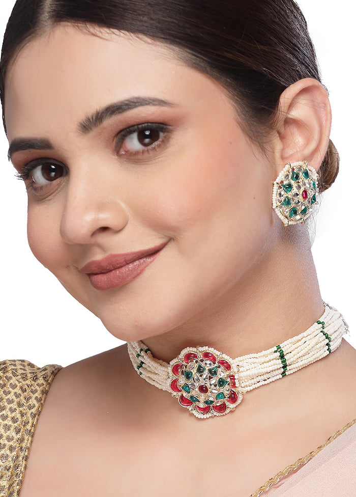 Multicolor Alloy Glossy Jewellery Set