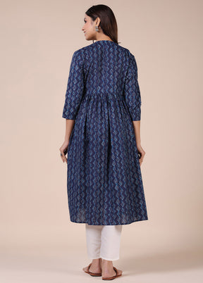 Indigo Pure Readymade Cotton Maternity Kurti - Indian Silk House Agencies