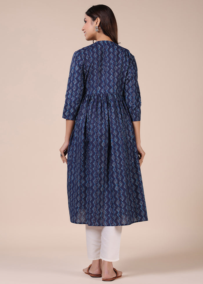 Indigo Pure Readymade Cotton Maternity Kurti - Indian Silk House Agencies