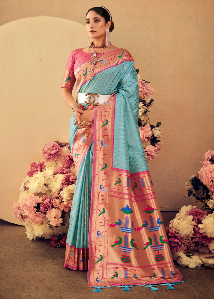 Firoza Dupion Silk Saree With Blouse Piece