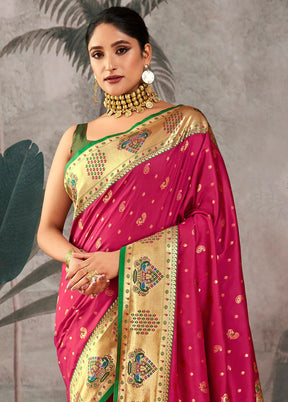 Wine Dupion Silk Saree With Blouse Piece