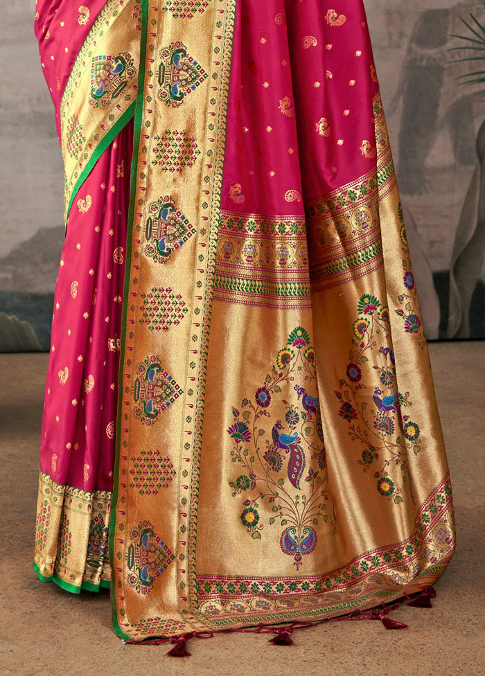 Wine Dupion Silk Saree With Blouse Piece