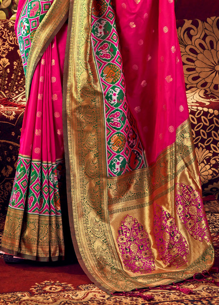 Rani Dupion Silk Saree With Blouse Piece