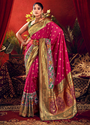 Wine Dupion Silk Saree With Blouse Piece