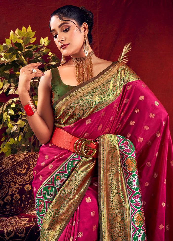 Wine Dupion Silk Saree With Blouse Piece