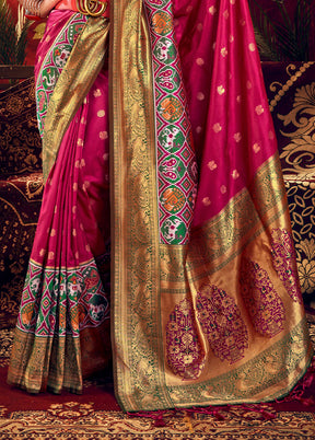 Wine Dupion Silk Saree With Blouse Piece