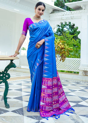 Firoza Dupion Silk Saree With Blouse Piece