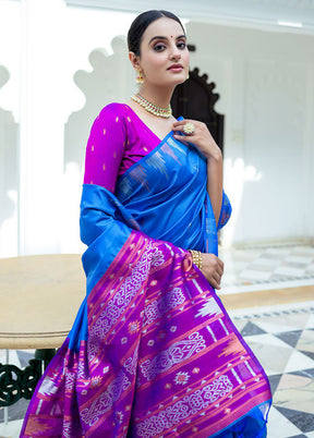 Firoza Dupion Silk Saree With Blouse Piece