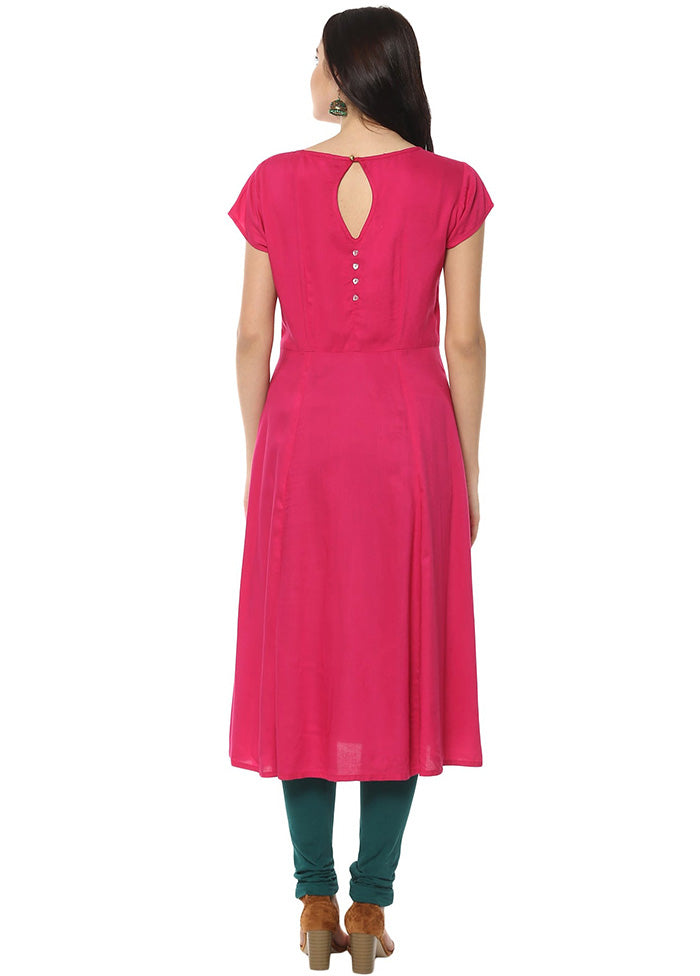 Multicolor Readymade Rayon Kurti