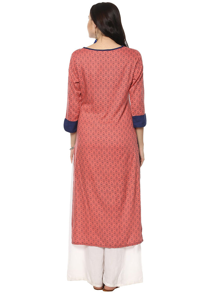 Multicolor Readymade Rayon Kurti