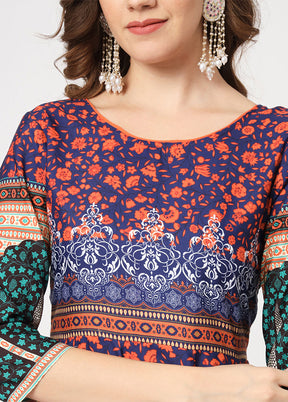 Multicolor Readymade Rayon Kurti