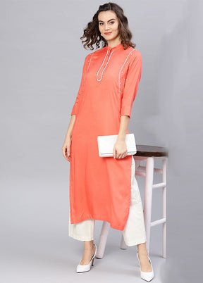 Coral Readymade Rayon Kurti