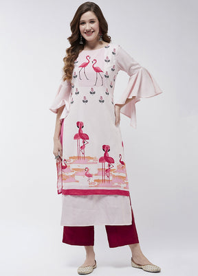 Off White Readymade Rayon Kurti