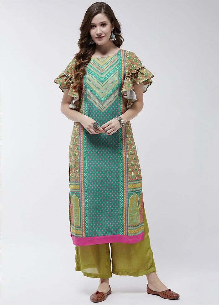 Multicolor Readymade Viscose Kurti