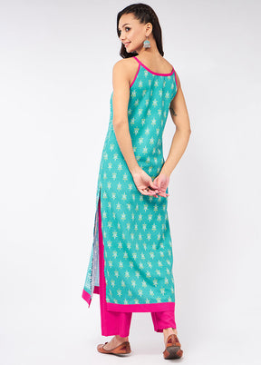 Blue Readymade Rayon Kurti