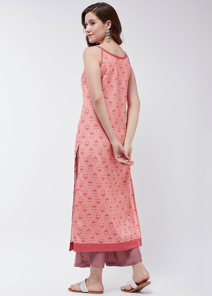 Pink Readymade Viscose Kurti