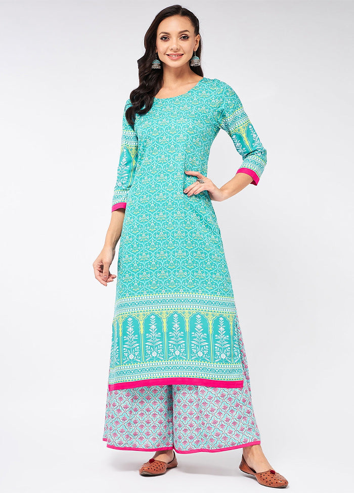 Blue Readymade Rayon Kurti