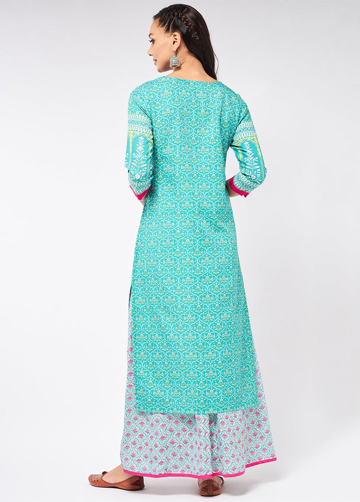 Blue Readymade Rayon Kurti