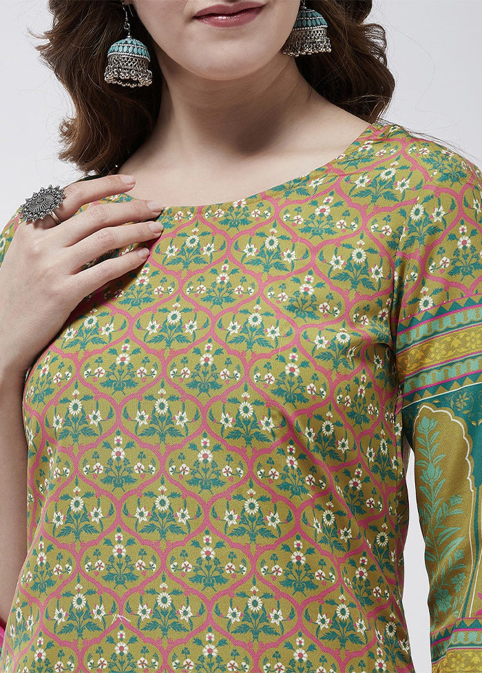 Multicolor Readymade Viscose Kurti