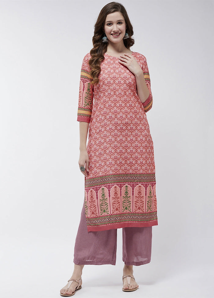 Pink Readymade Viscose Kurti