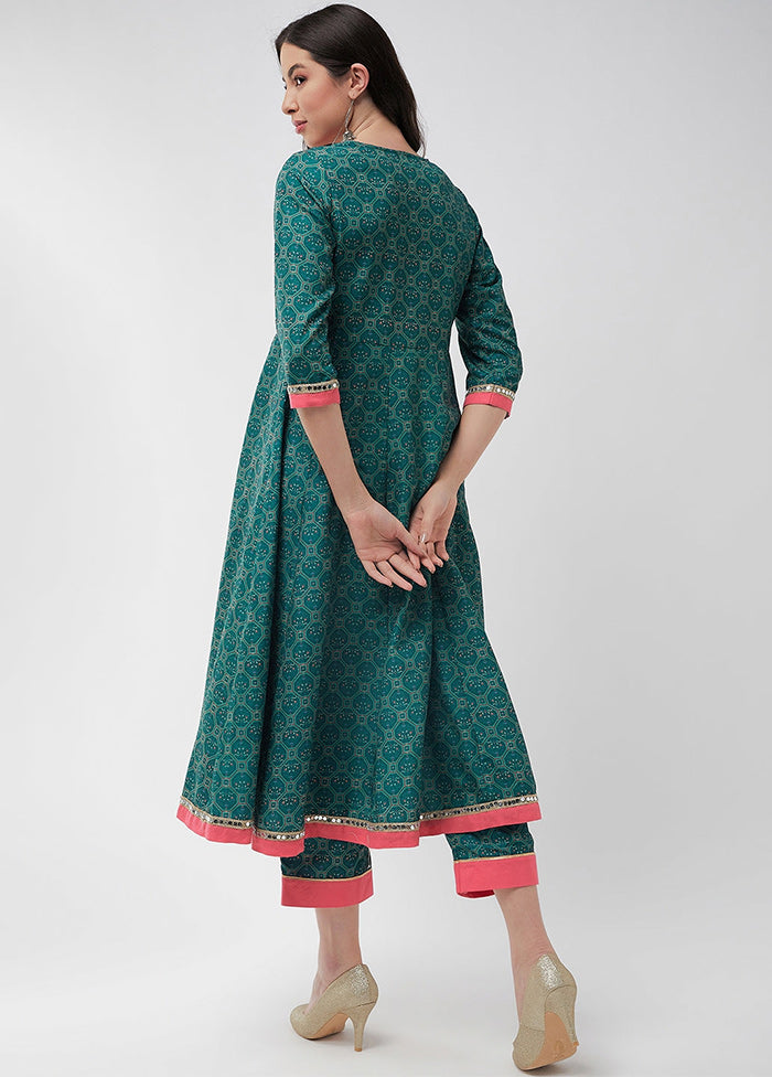 Green Readymade Rayon Kurti