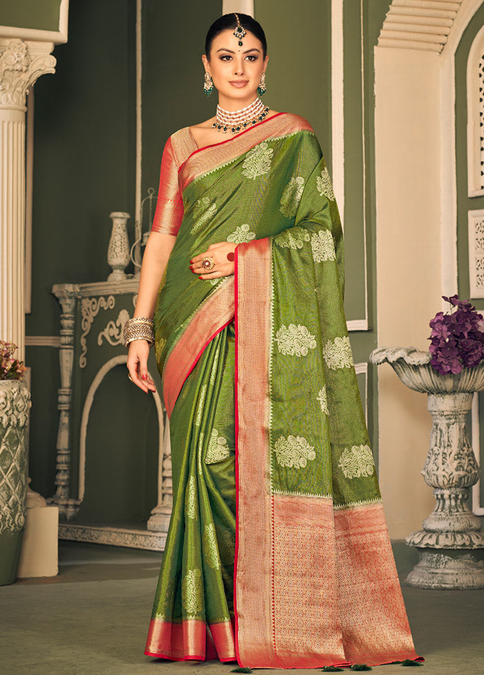 Multicolor Dupion Silk Saree With Blouse Piece - Indian Silk House Agencies