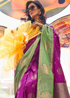 Pink Dupion Silk Saree With Blouse Piece