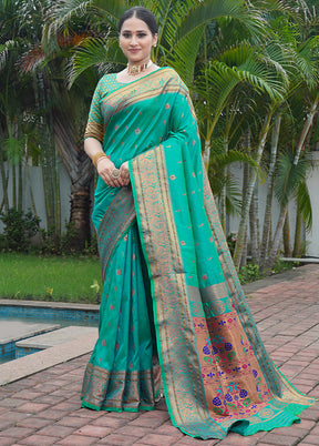 Orange Dupion Silk Saree With Blouse Piece