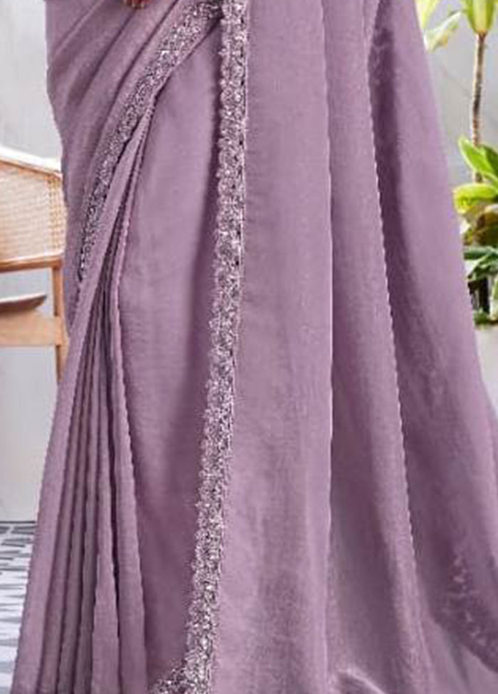 Orange Spun Silk Saree With Blouse Piece