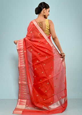 Pink Cotton Saree With Blouse Piece - Indian Silk House Agencies