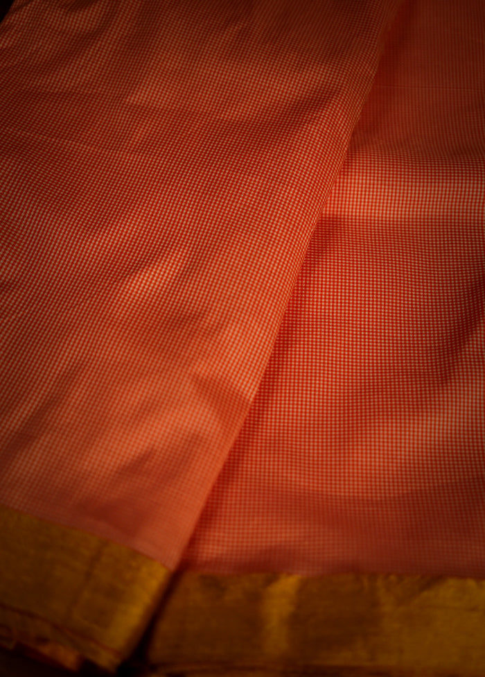 Pink Kanjivaram Silk Saree With Blouse Piece - Indian Silk House Agencies