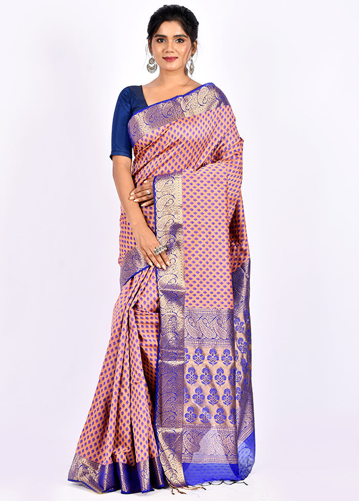 Pink Cotton Saree Without Blouse Piece - Indian Silk House Agencies