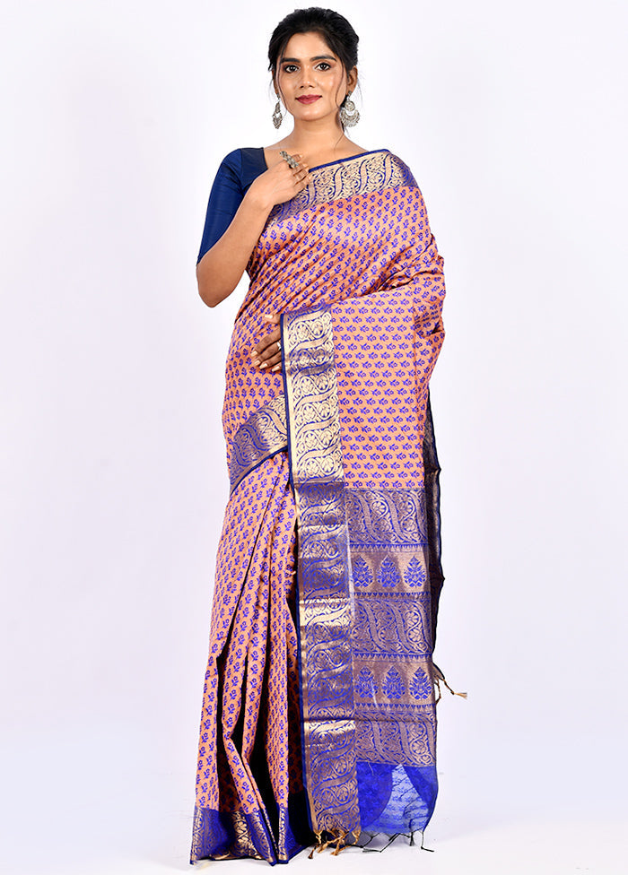 Pink Cotton Saree Without Blouse Piece - Indian Silk House Agencies