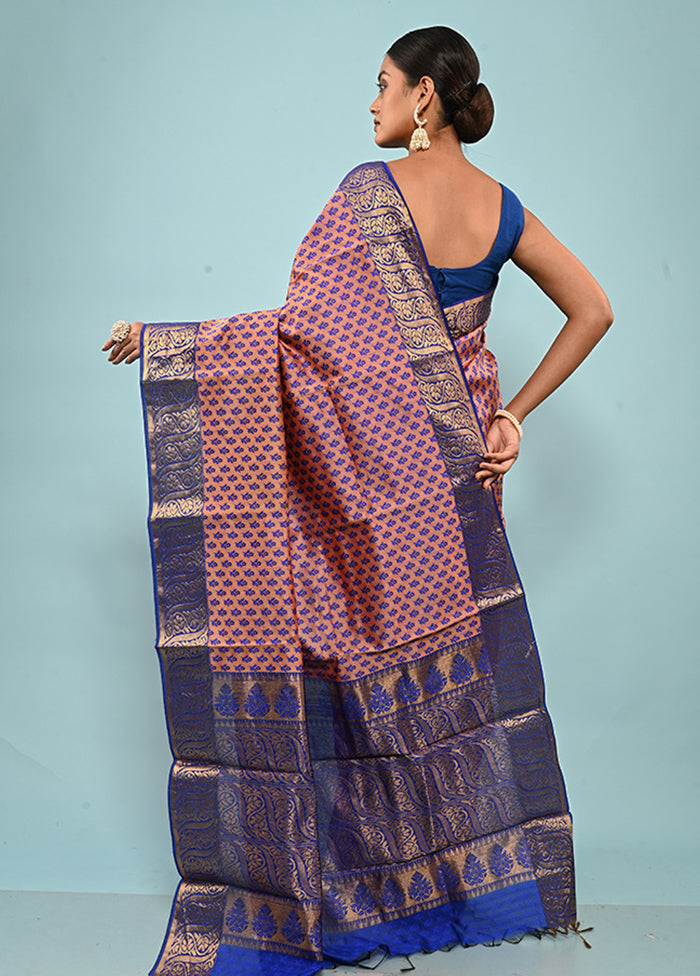 Pink Cotton Saree Without Blouse Piece - Indian Silk House Agencies