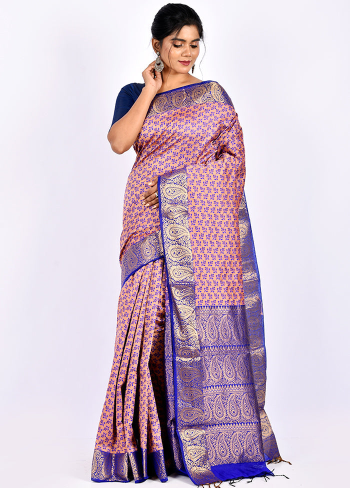 Pink Cotton Saree Without Blouse Piece - Indian Silk House Agencies