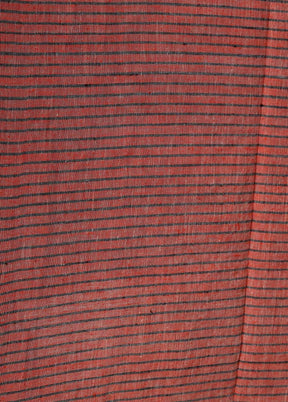 Grey Handloom Pure Cotton Saree With Blouse Piece - Indian Silk House Agencies