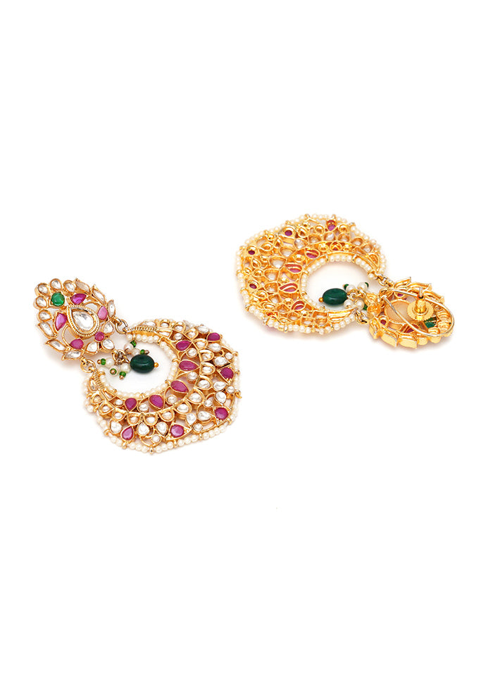 Multicolor Brass Gold Plating Earrings