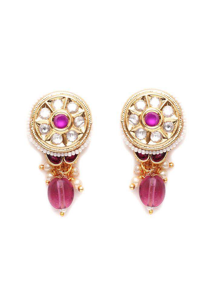 Multicolor Brass Gold Plating Earrings